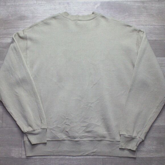 Vintage Jerzees Made in USA Super Sweats Beige Sweatshirt Pullover L - Picture 4 of 5